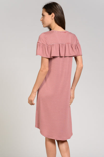 The Lucy Striped Midi Dress - Twelve9 Printing