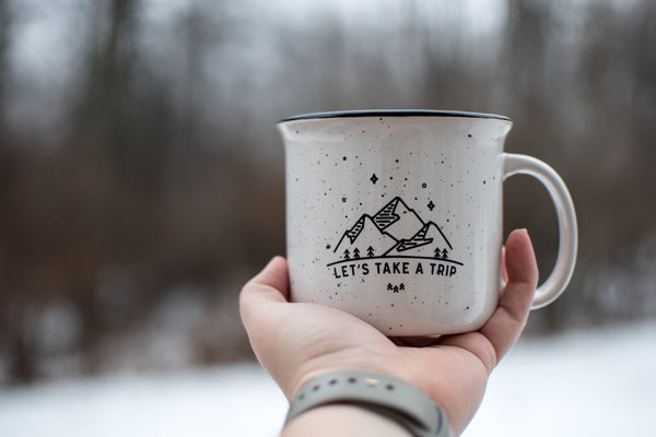 Let's Take a Trip // Campfire Coffee Mug - Twelve9 Printing