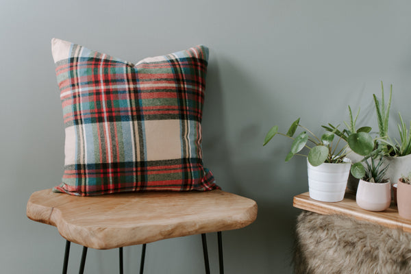 Fall Flannel // Throw Pillow