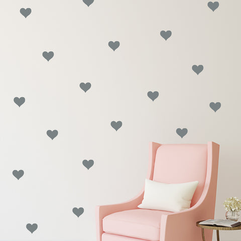 Mini Hearts // Wall Decal - Twelve9 Printing